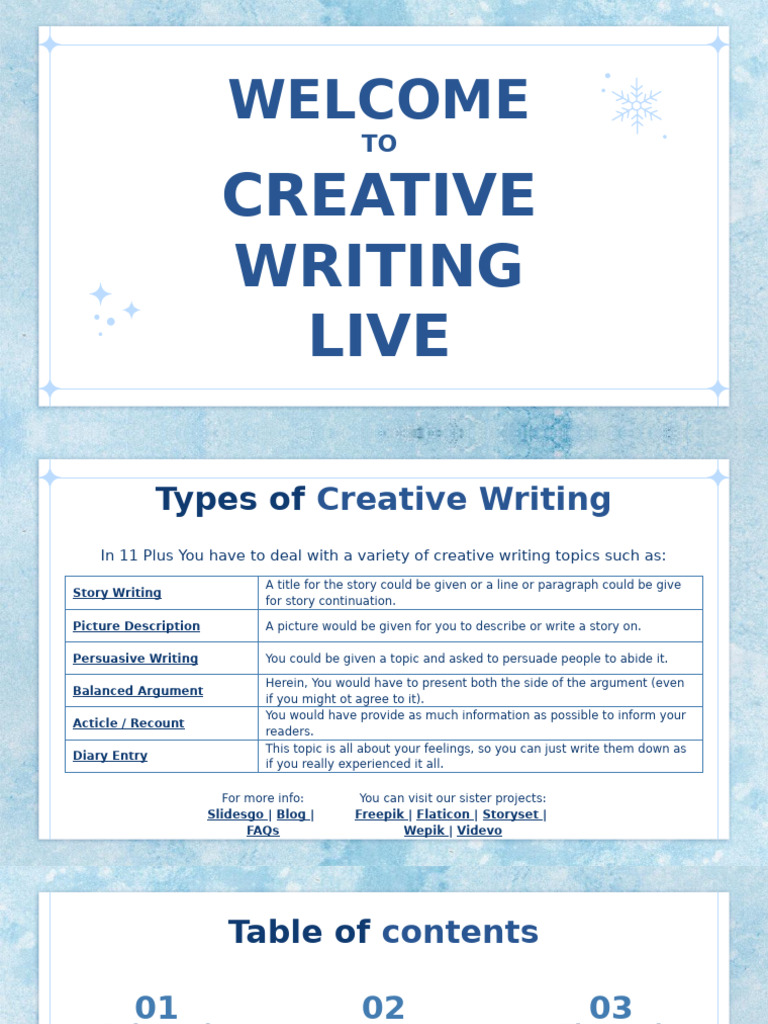 Creative Writing for 11 Plus Exam | PDF | Homework | Argument