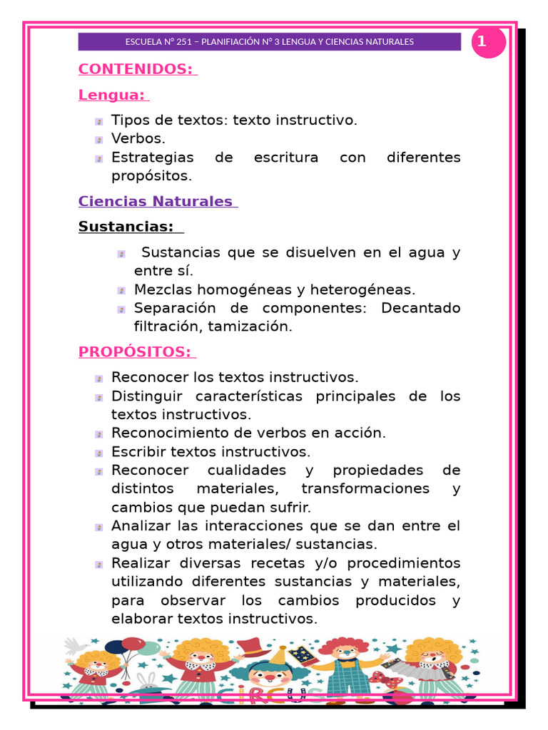 Actividades de Textos Instructivos en Primaria | PDF | Artes del ...