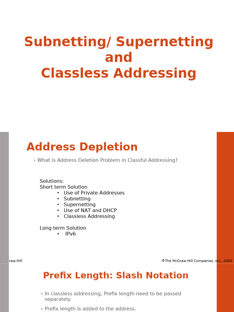 Mod-03 Addressing Adv | PDF | Routing | Internet Standards