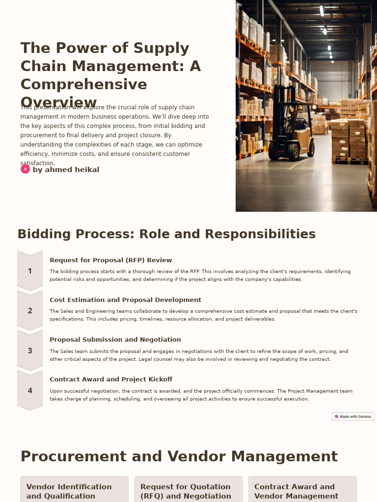 The Power of Supply Chain Management A Comprehensive Overview | PDF ...