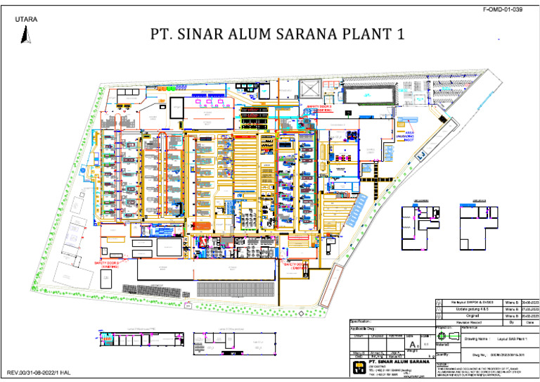 Layout Sas Plant 1 - Master 2024 | PDF