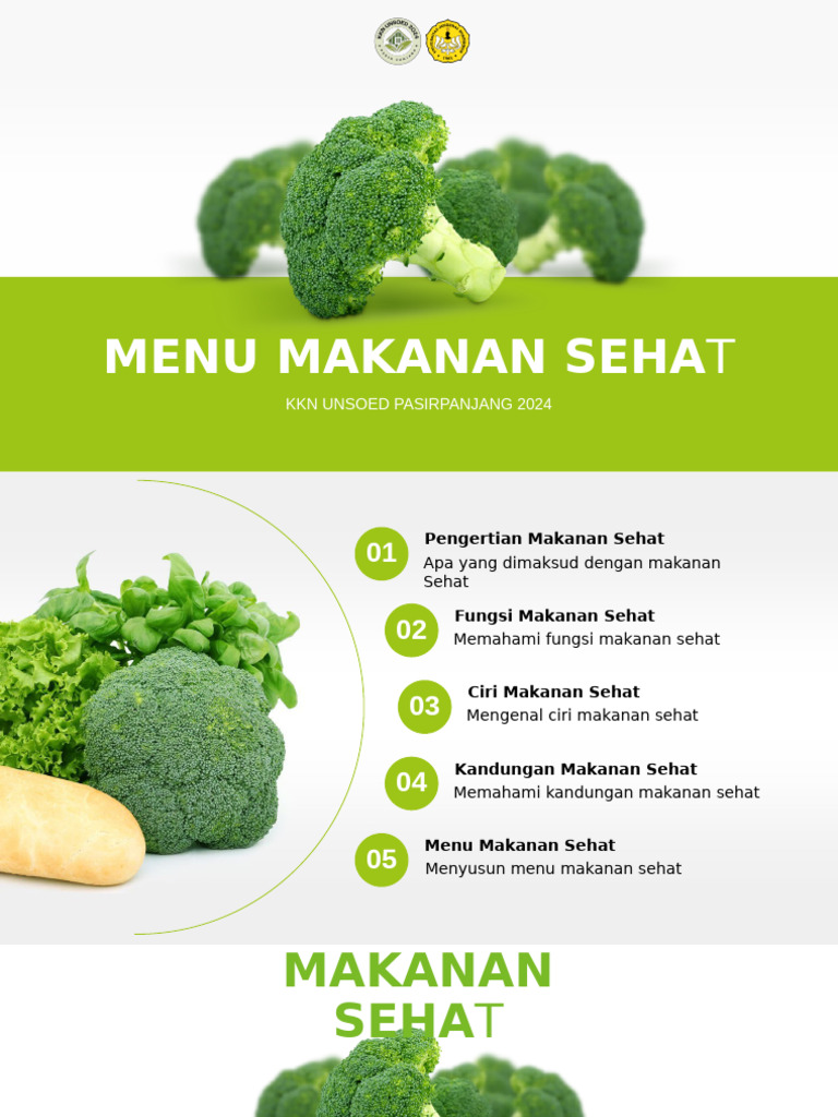 Ciri-Ciri Makanan Sehat dan Bergizi | PDF