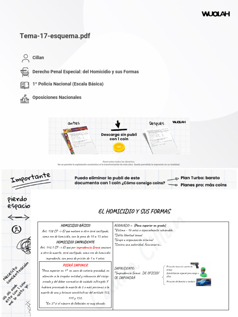 Wuolah Free Tema 17 Esquema | PDF
