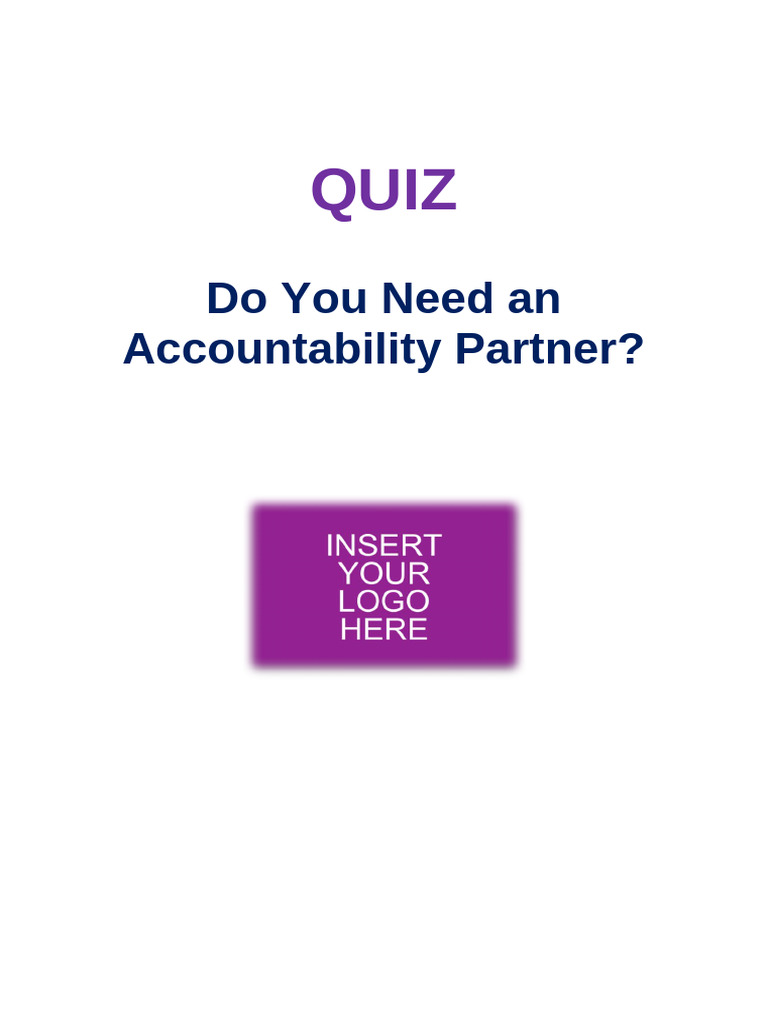 Accountability Partner Quiz: Find Out Now | PDF | Motivational | Motivation