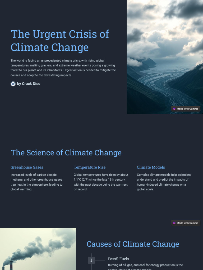 Urgent Climate Change Crisis Explained | PDF | Climate Change | Climate ...