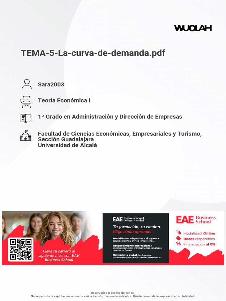 Curva de Demanda y Efectos en Consumo | PDF | Curva de demanda | Marketing