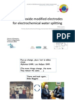 Hydrous Oxide Modified Electrodes for Electrochemical Water Splitting TCD Chemistry Seminar January 2012