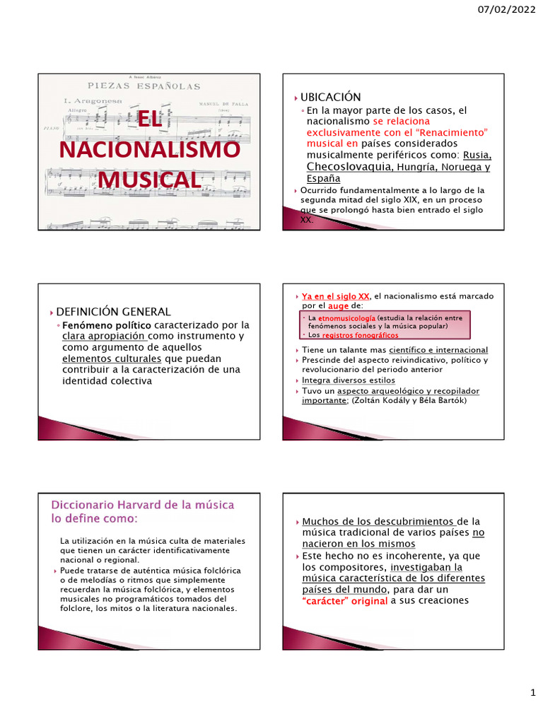 Nacionalismo Alumn | PDF | Música folk | Pyotr Ilyich Tchaikovsky