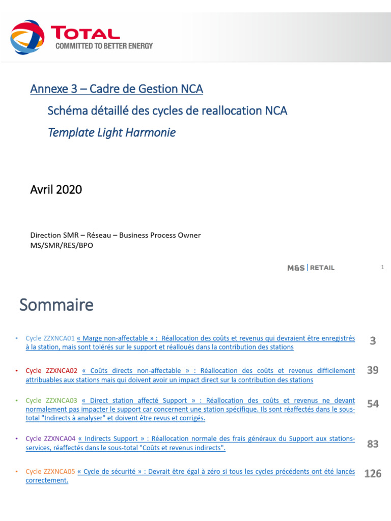 Gestion des cycles de réallocation NCA | PDF | Dépréciation | Économie