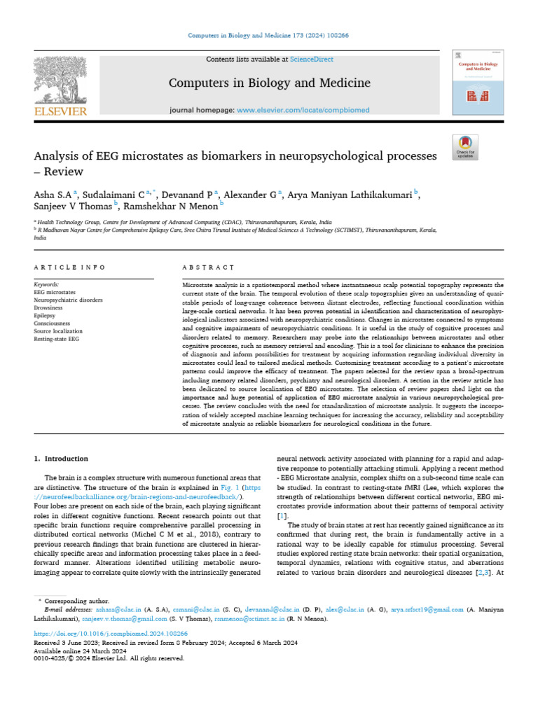 Asha 2024 - Analysis of EEG Microstates As Biomarkers in ...