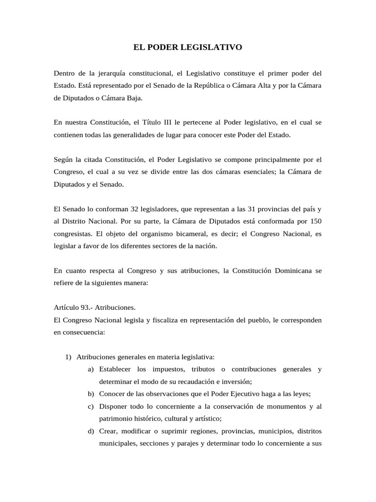 Funciones del Poder Legislativo en Guatemala | PDF | Judicaturas ...