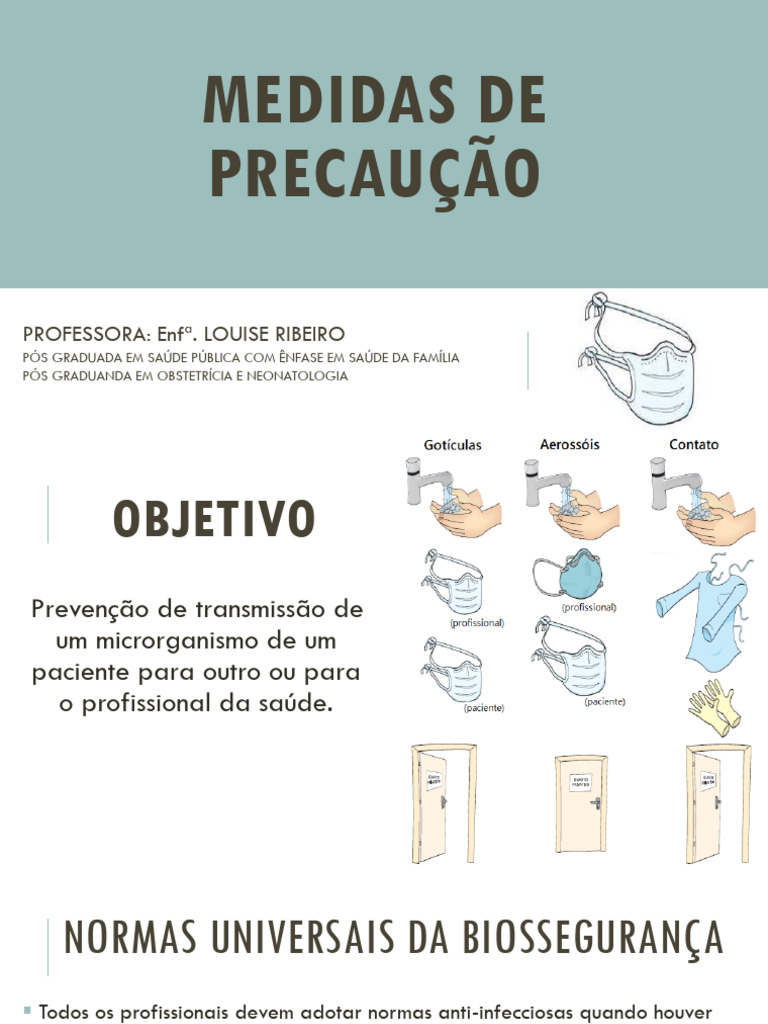 Aula 04 - Medidas de Precaução | PDF | Sarampo | Infecção