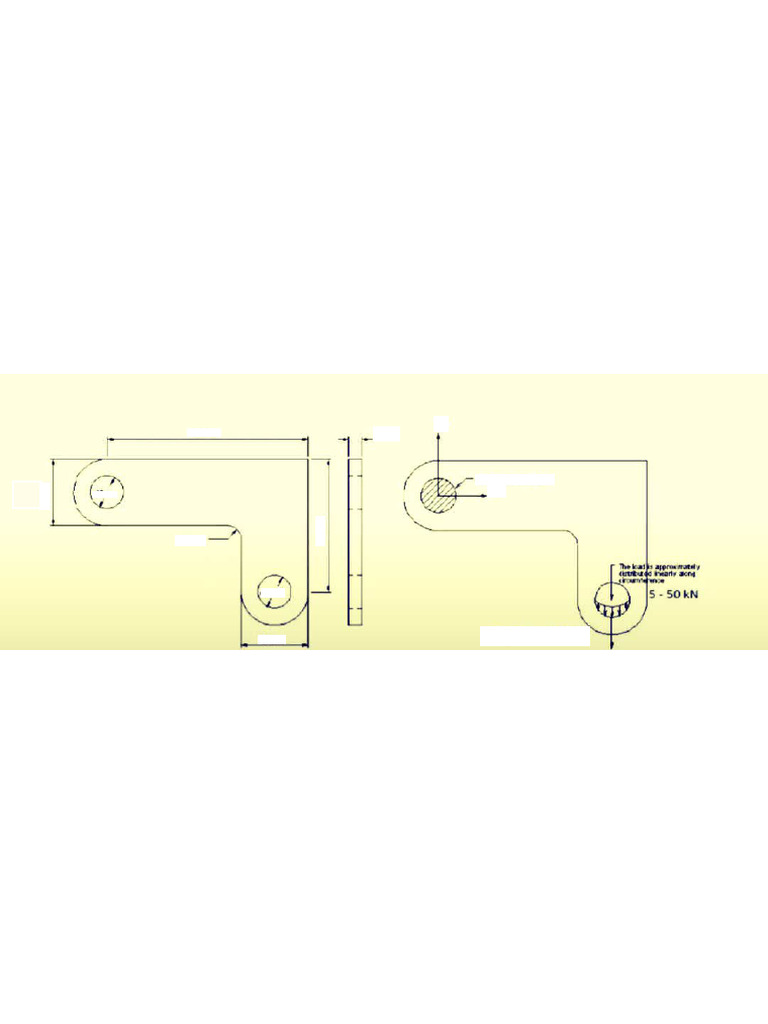 Stress Analysis of L-Bracket Design | PDF