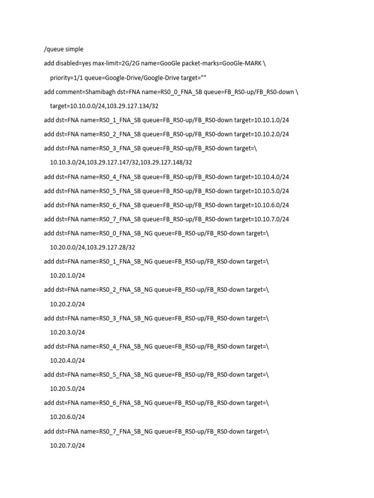 Queue Configuration for Network Management | PDF