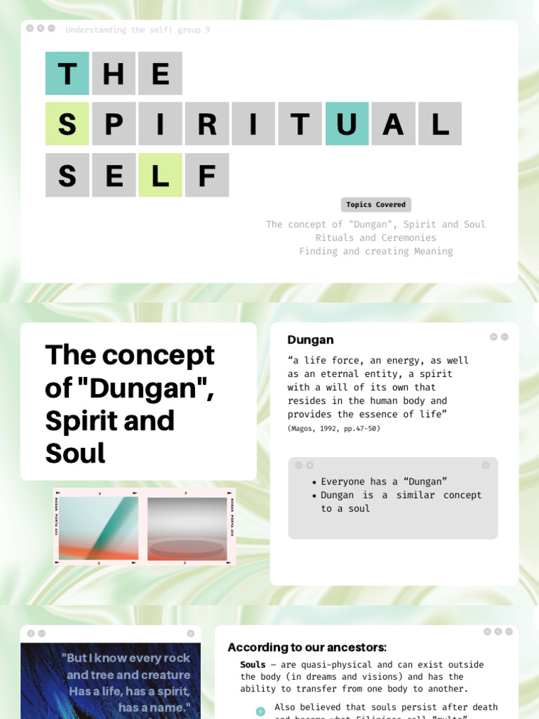 The Spiritual Self Uts | PDF | Soul | Spirituality