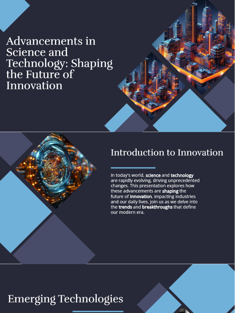 Slidesgo Advancements in Science and Technology Shaping The Future of ...