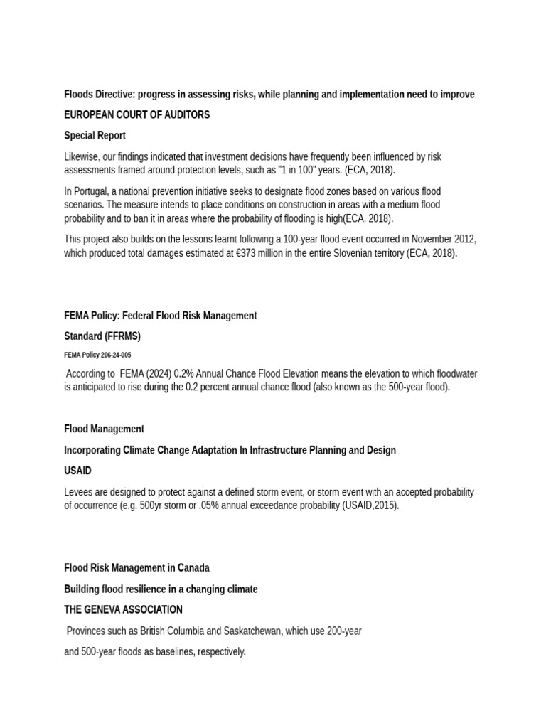 Flood Control 500 Yrs Pdf Flood Flood Control