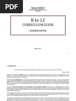 k to 12 Kindergarten Curriculum Guide