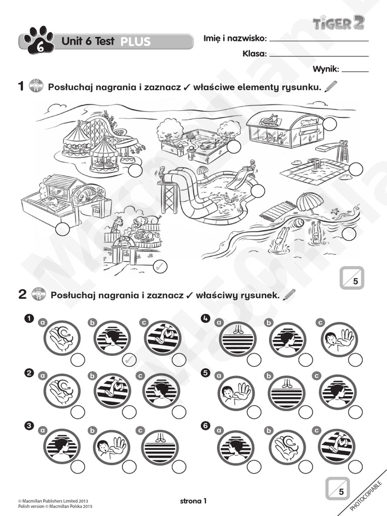 Tiger 2 Unit 6 Test Plus Pdf