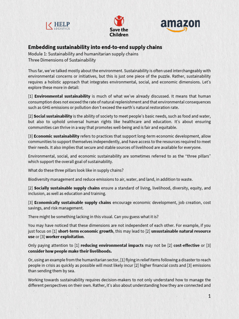 Three Dimensions of Sustainability | PDF | Sustainability | Environment