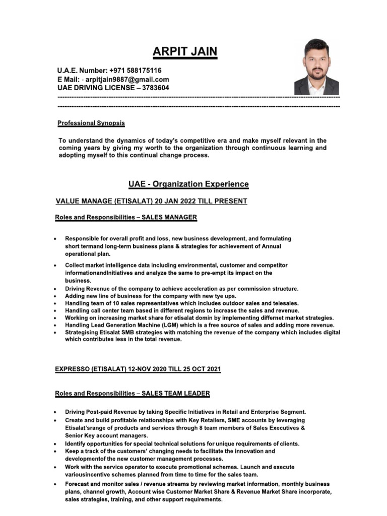 Resume Arpit | PDF