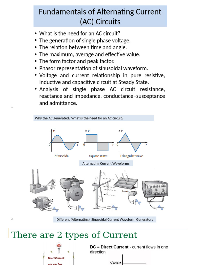 AC Circuit Basics for Engineers | PDF | Alternating Current | Electric ...