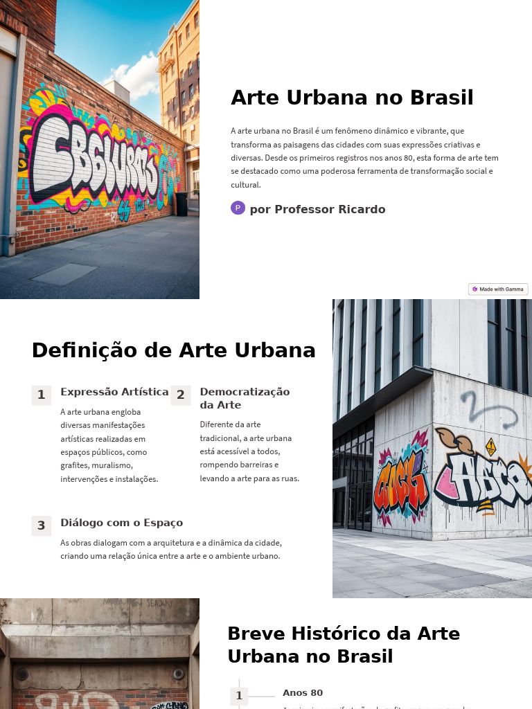 Arte Urbana Brasileira: História e Impacto | PDF | Arte de rua | Brasil