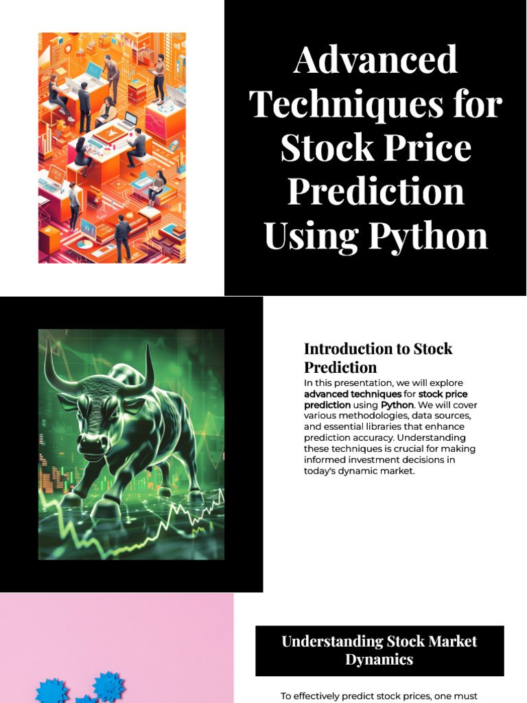 Slidesgo Stock Proce Prediction Using Python 20241106124427pEUw | PDF ...