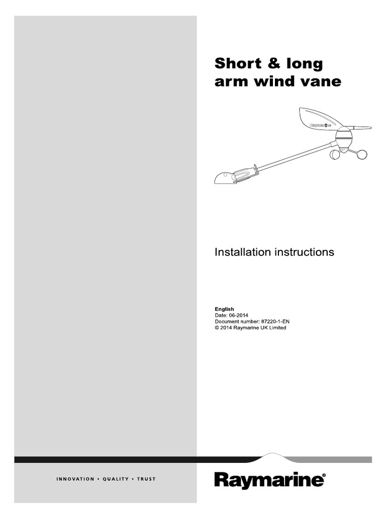 Raymarine Wind Vane Installation Guide | PDF | Electrical Connector ...