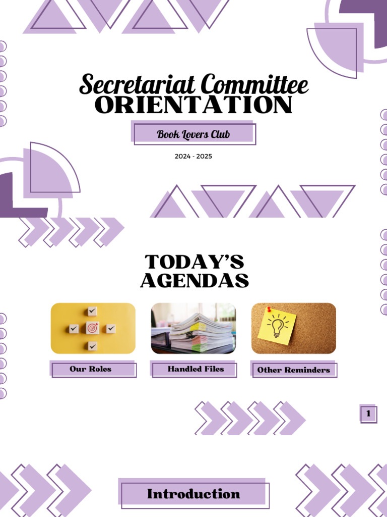 Book Lovers Club Orientation Agenda 2024 | PDF | Computing