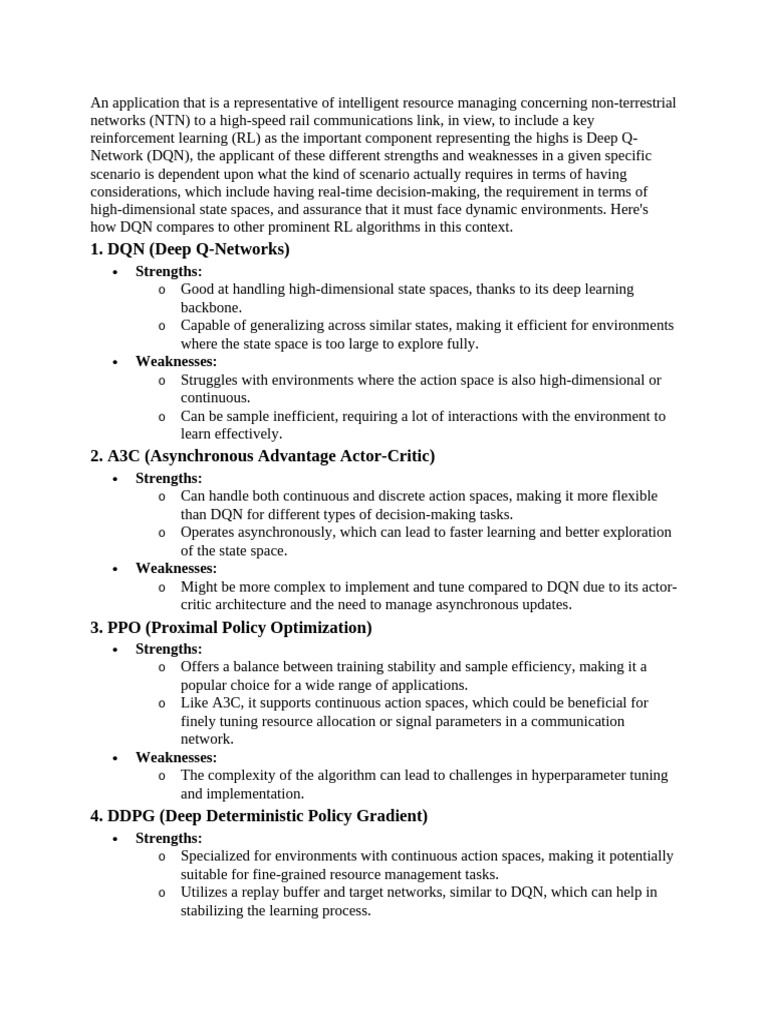 Deep Learning Algoriths Comparison | PDF | Artificial Intelligence ...