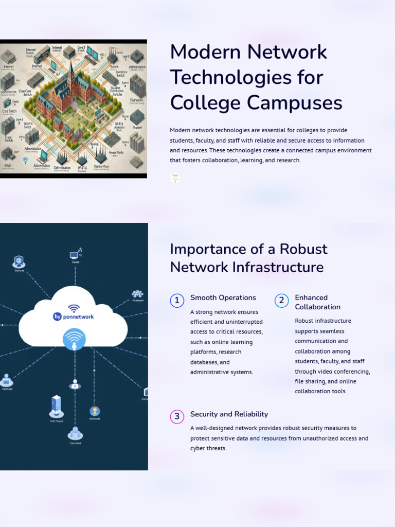 Modern Network Solutions for Colleges | PDF | Computer Network | Cloud ...