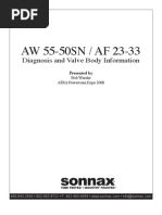 AW 55-50SN AF 23-33 Diagnosis and Valve Body Information