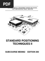 US Army Medical Course MD0962-200 - Standard Positioning Techniques II