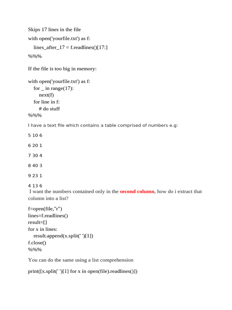 Python Notes | PDF
