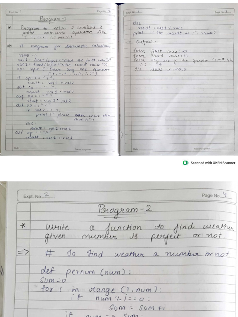 Pythons Practice | PDF