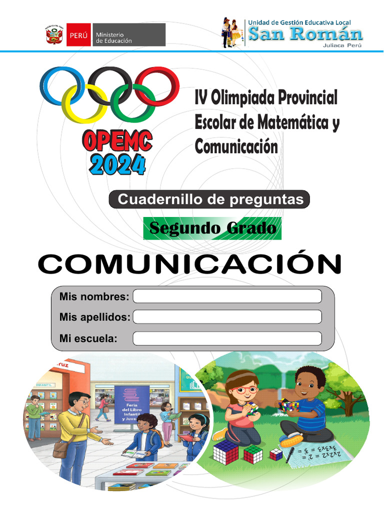 Cuadernillo de Comunicación 2° Grado 2024 | PDF | Osos | Refresco