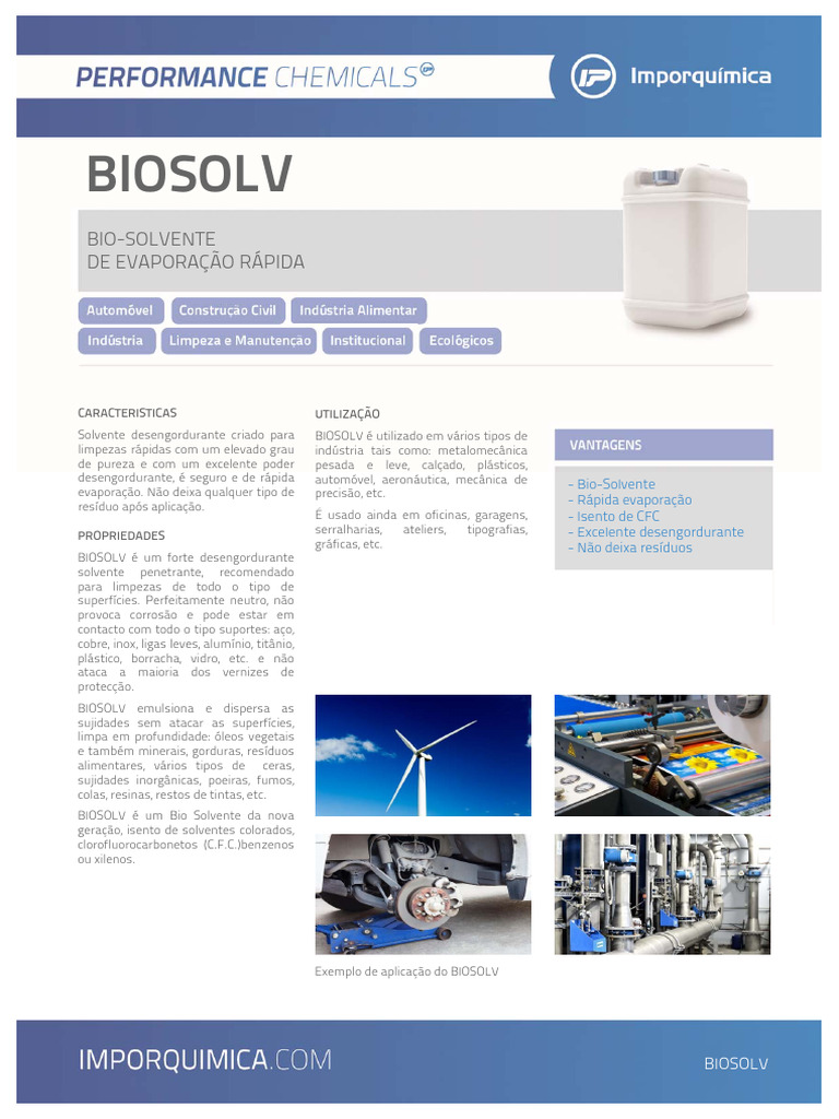 Aplicação do Bio-Solvente BIOSOLV | PDF | Tinta | Solvente