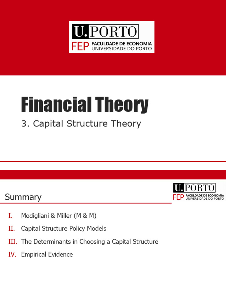 3a. Capital Structure Theory | PDF | Capital Structure | Financial ...