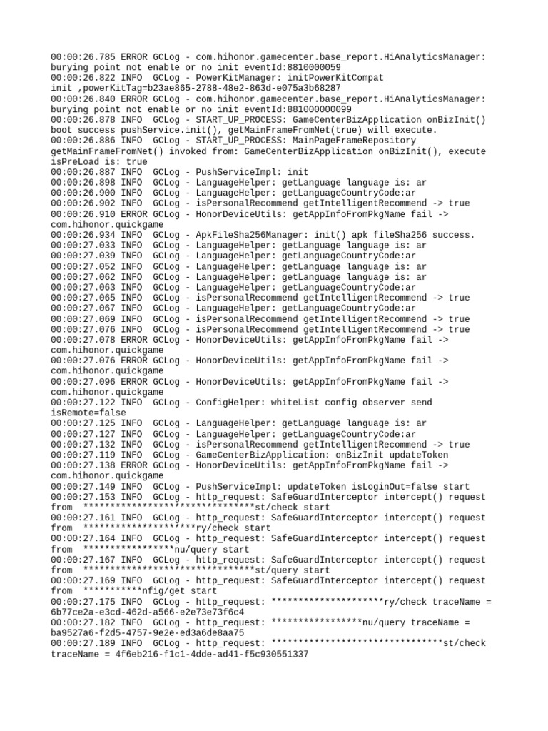 GameCenter Initialization Log Errors | PDF | Communications Protocols ...