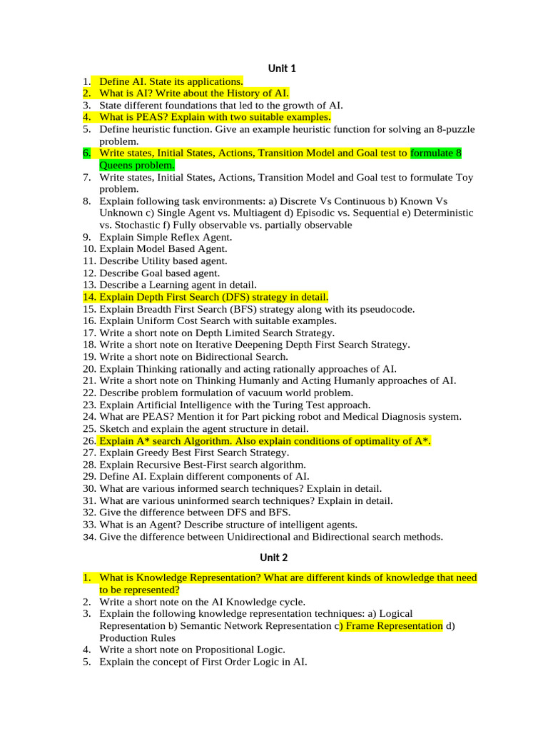 Overview of Artificial Intelligence Concepts | PDF | Artificial ...