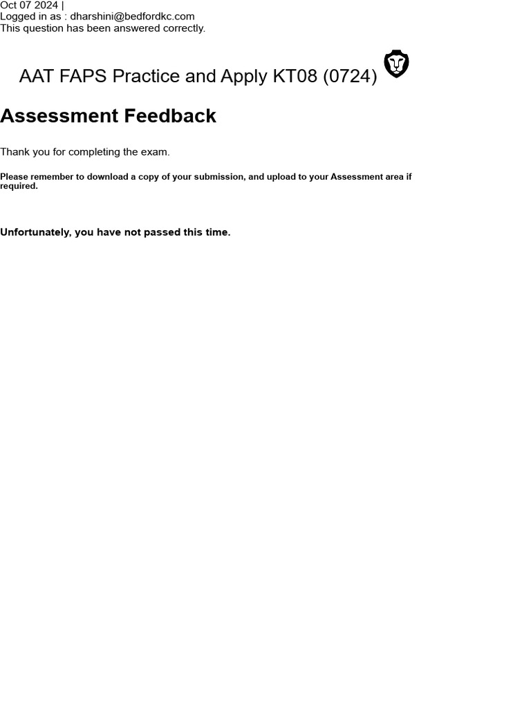 AAT FAPS Practice Exam Insights | PDF | Debits And Credits | Corporate ...