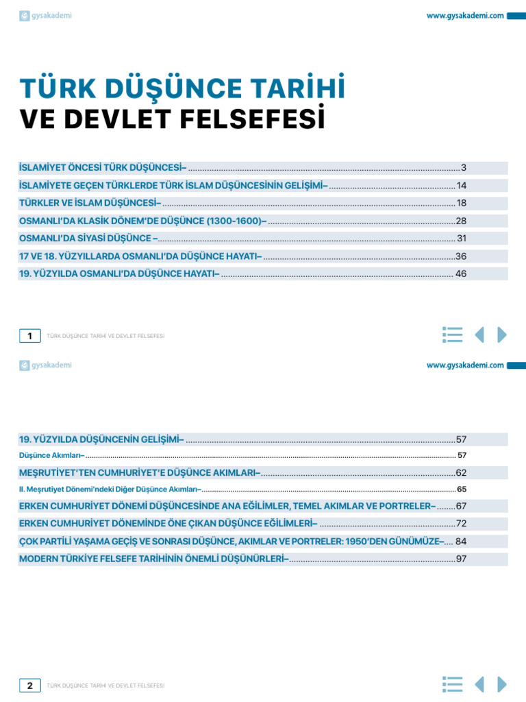 Turk Dusunce Tarihi Ve Devlet Felsefesi Pdf