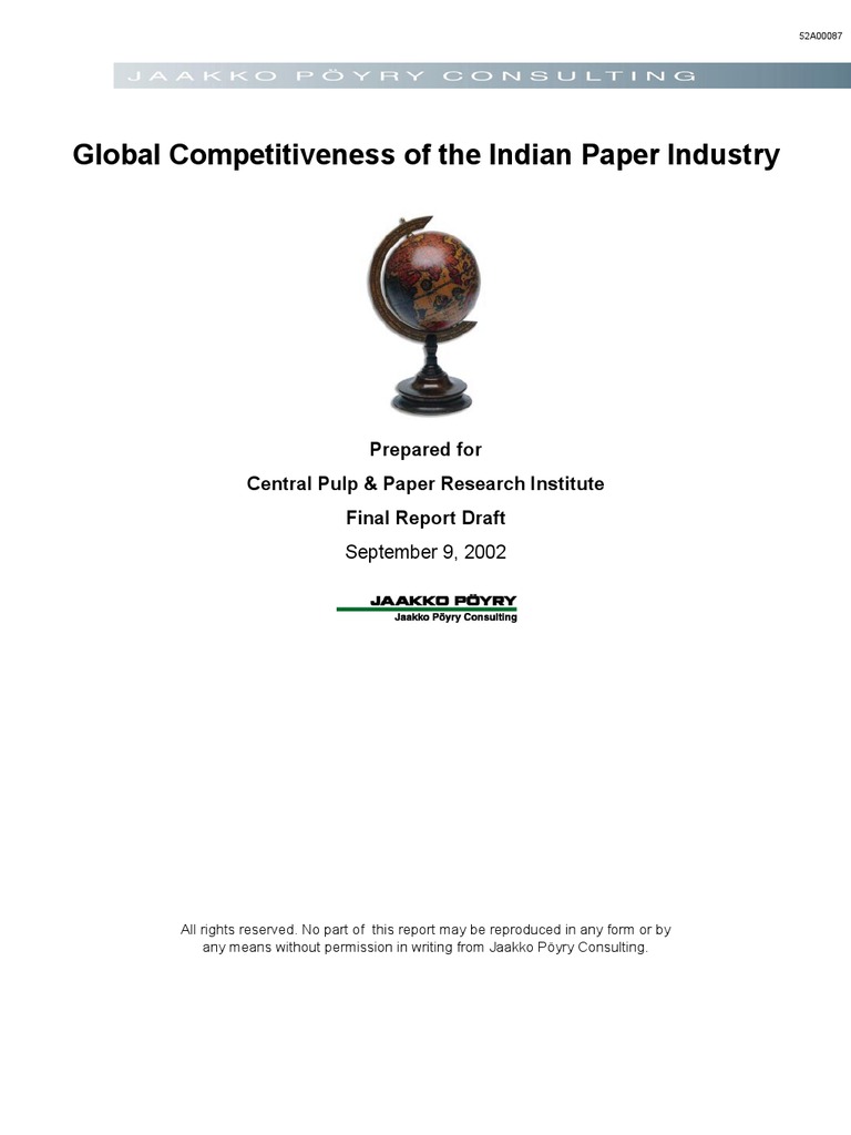 Paper Ind India | PDF | Paper | Competitiveness