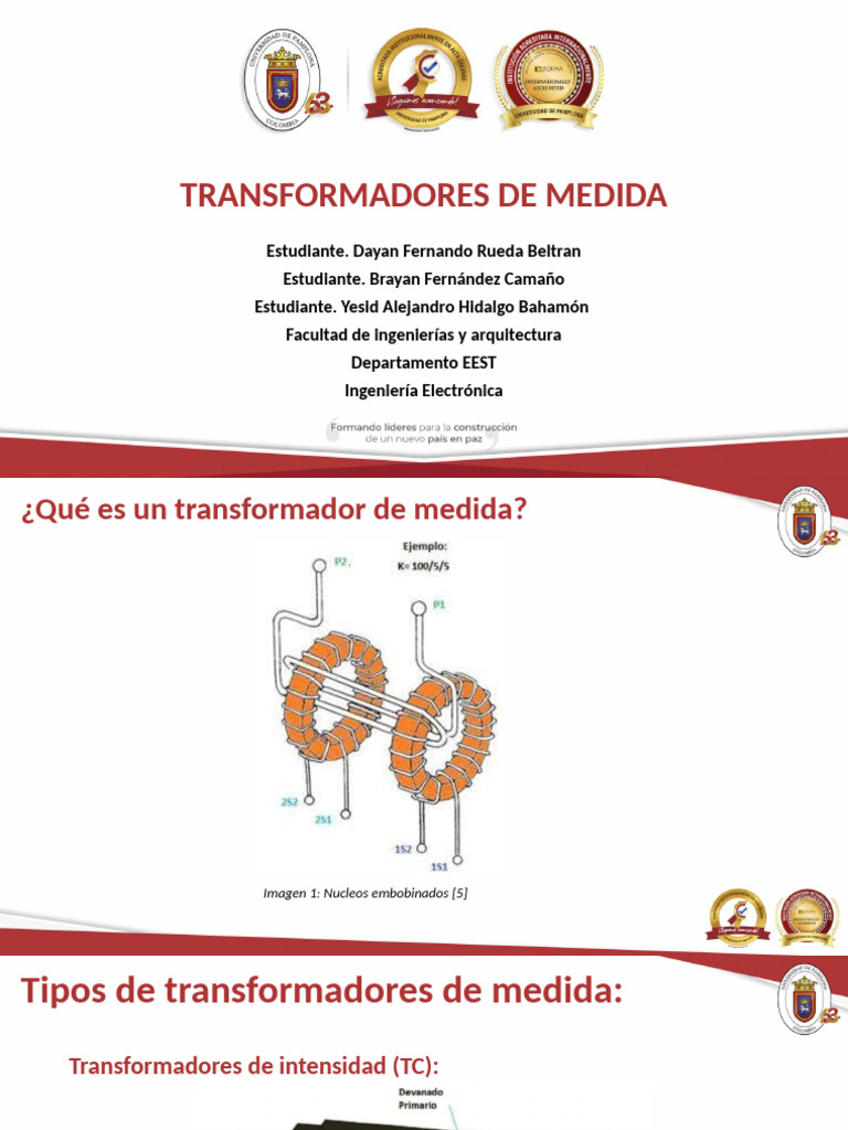 Trnsformadores de Medida | PDF | Transformador | Corriente eléctrica