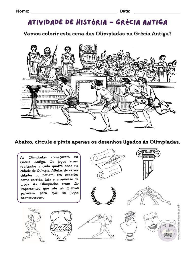 Atividades Adaptadas - Grecia Antiga 6 Ano | PDF | Grécia Antiga | Grécia
