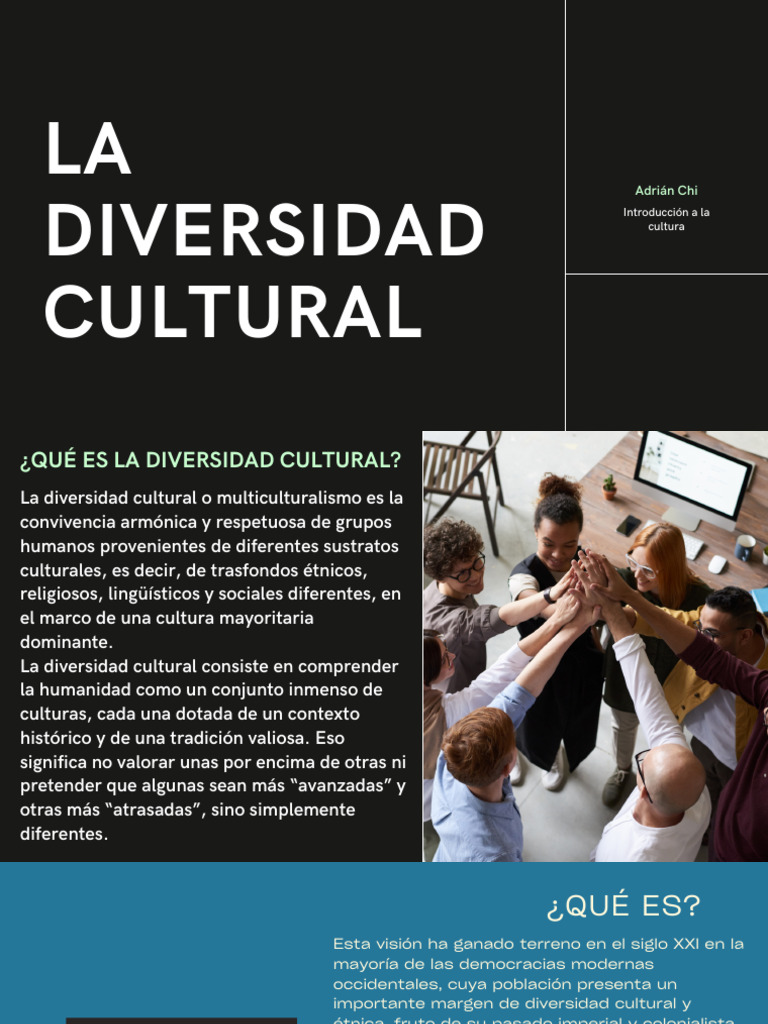 Importancia de la Diversidad Cultural | PDF | Sociedad | Tradiciones