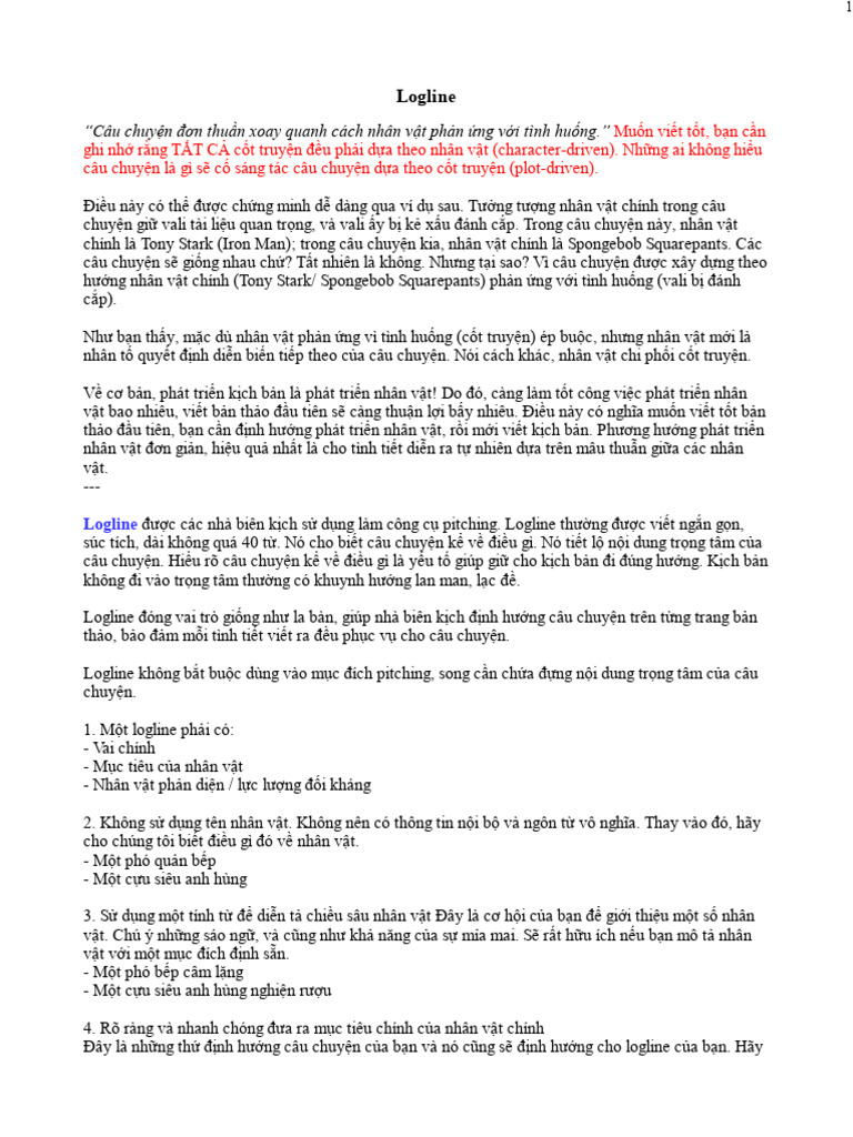 Logline | PDF