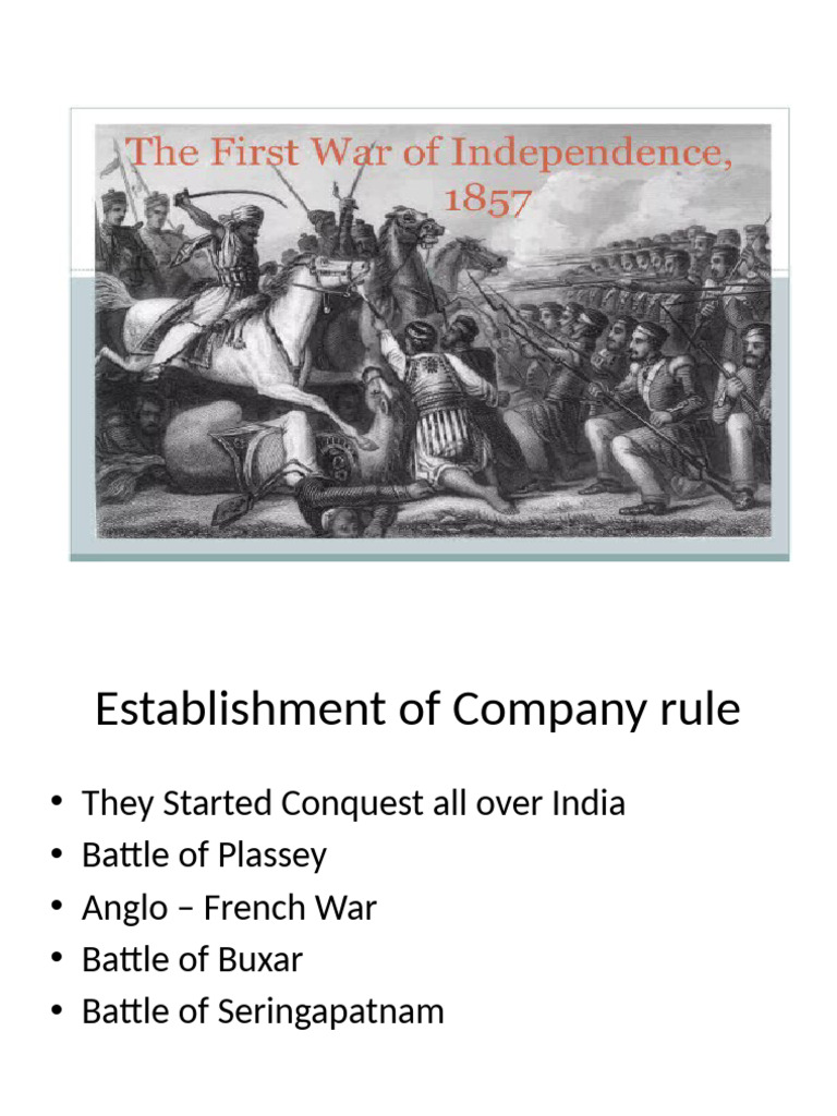The First War of Independence | PDF