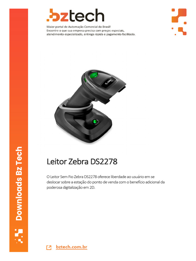 Zebra DS2278 Wireless Scanner Guide | PDF | Image Scanner | Bluetooth
